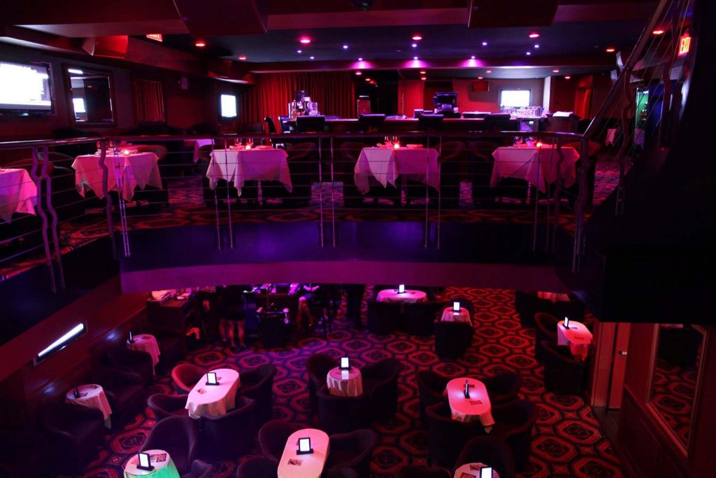 interior of rick's cabaret strip club